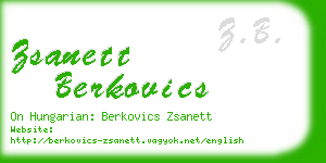 zsanett berkovics business card